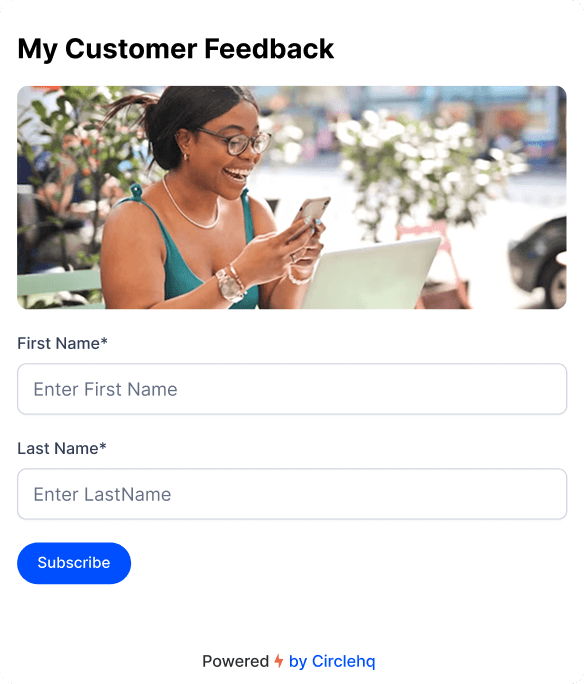 Lead capture form builder