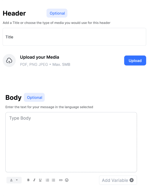 Push notification builder